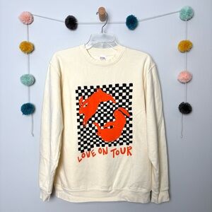 Harry Styles Cream Love On Tour Pullover Sweatshirt